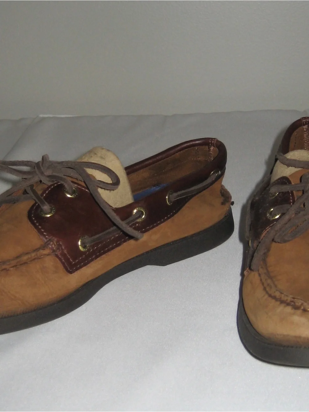 Sperry Two-Tone Tan and Dark Brown Men's Boat Shoes